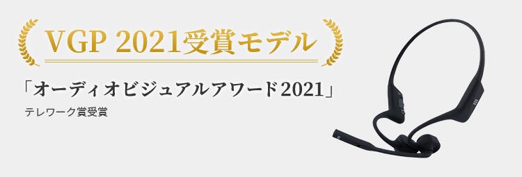 VGP2021受賞モデル「オーディオビジュアルアワード2021」テレワーク賞受賞