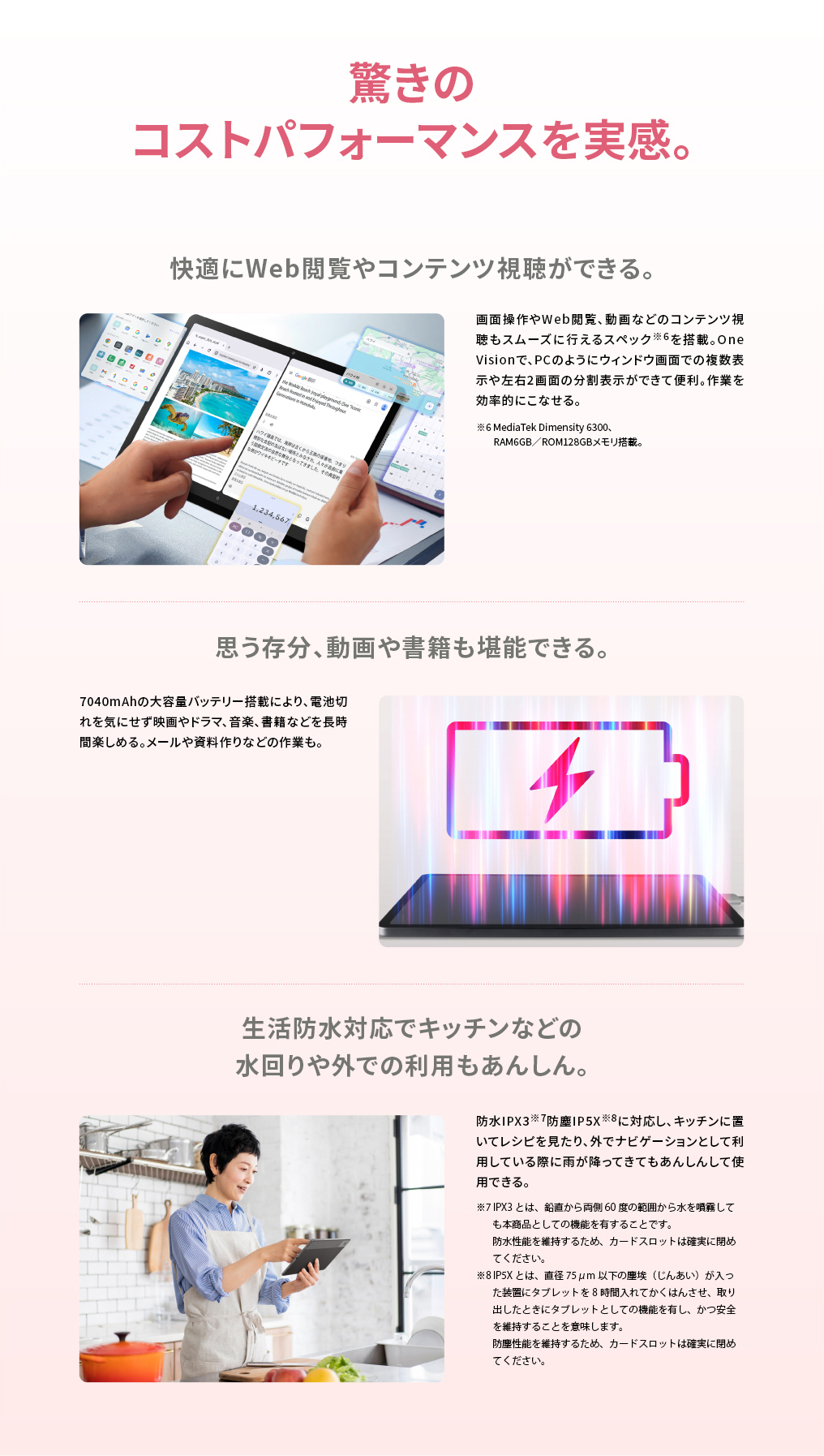 驚きのコストパフォーマンスを実感。