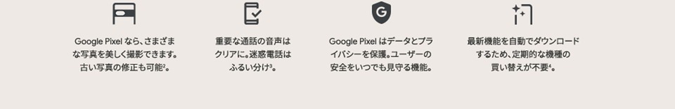 Google Pixel機能