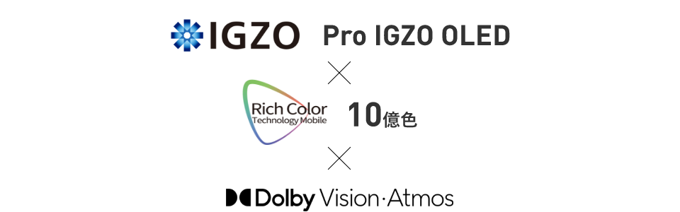 Pro IGZO OLED × 10億色 × Dolby Vision ／ Atmos
