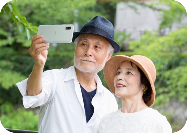 はじめてのスマホでも安心。